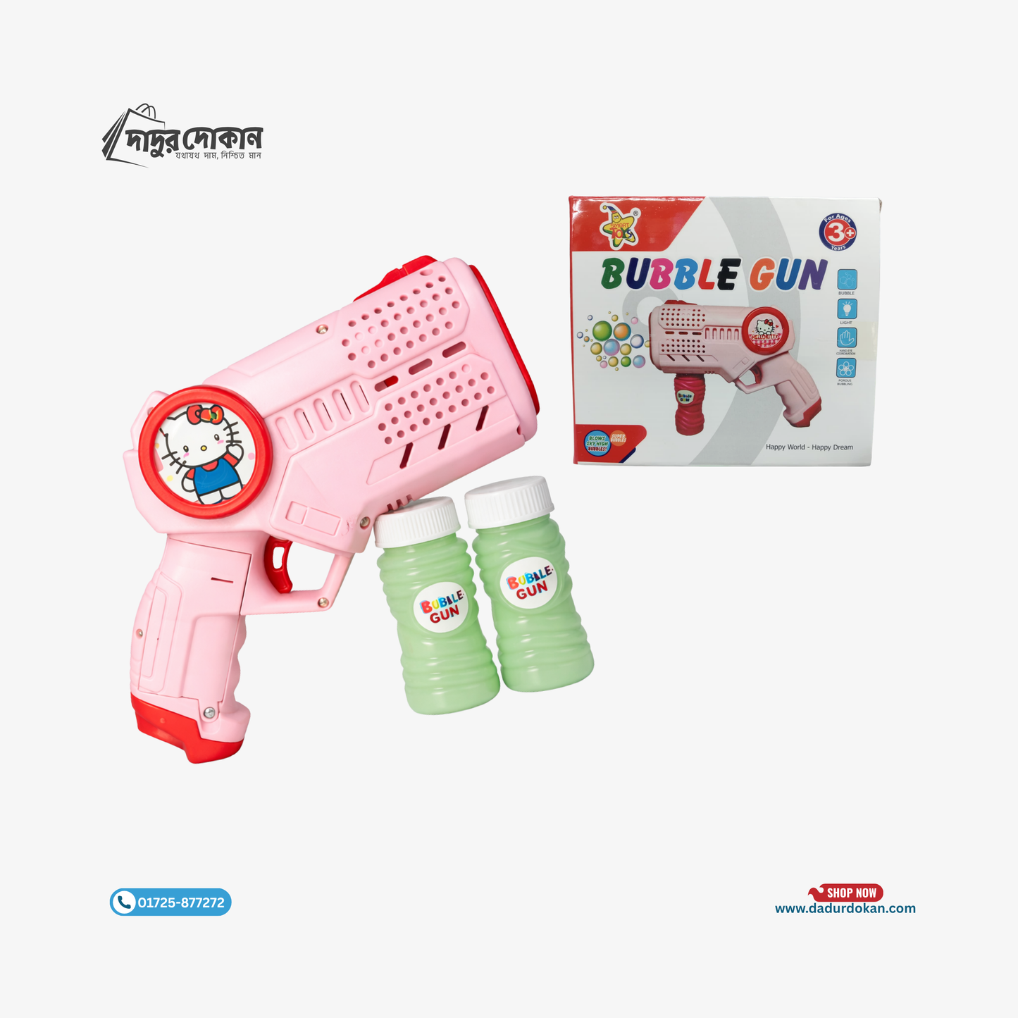Automatic Bubble Gun for Kids