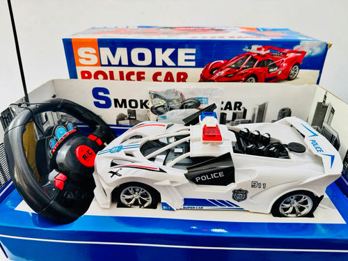 Smoke Police Remote Control Toy Car