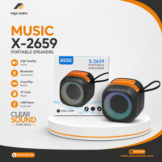 MUSIC X-2659 Portable Speaker