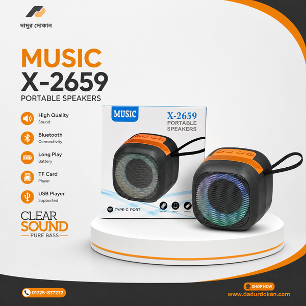 MUSIC X-2659 Portable Speaker